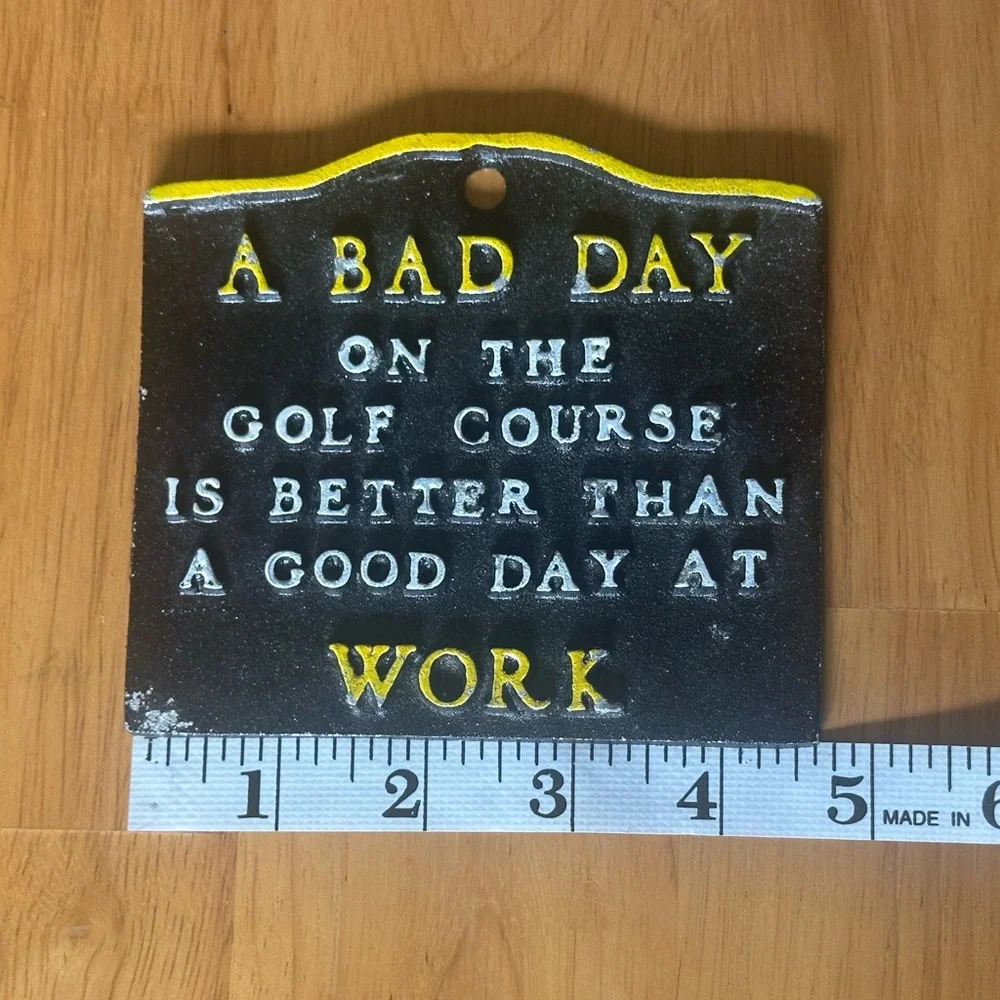 Black and Yellow Golf Course Sign - Picture 2 of 5